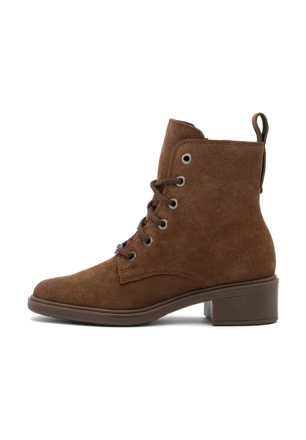 Lace-up ankle boots - brown
