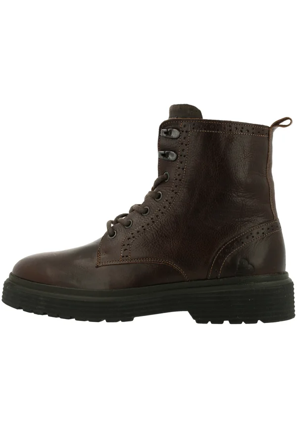 Lace-up ankle boots - brown