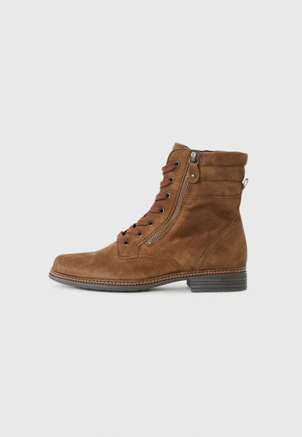 Lace-up ankle boots - brown