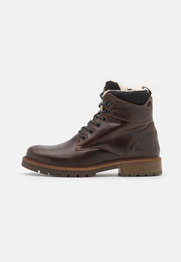 Lace-up ankle boots - brown