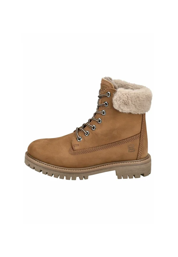 Lace-up ankle boots - brown