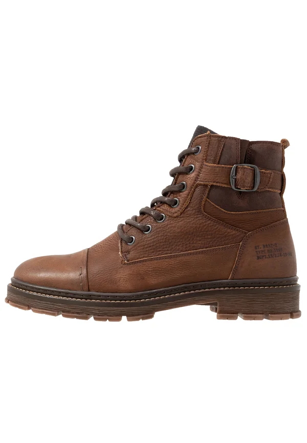 Lace-up ankle boots - brown