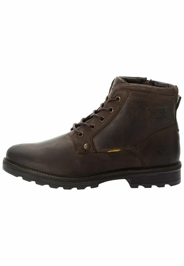 Lace-up ankle boots - cafe