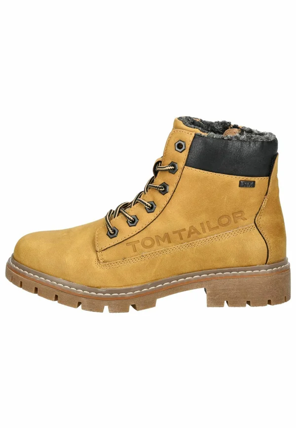 Lace-up ankle boots - camel