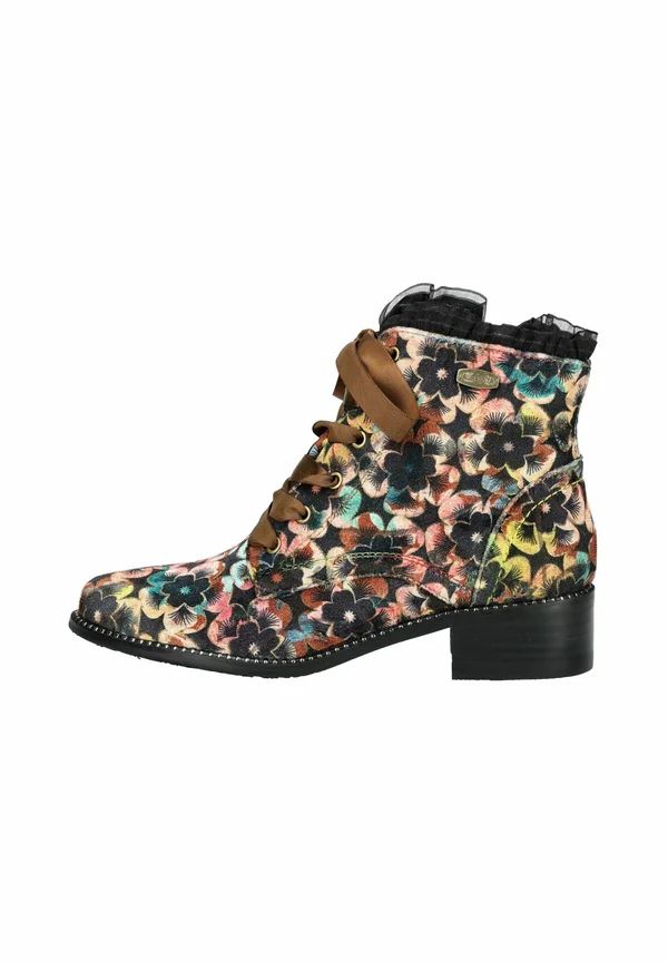 Lace-up ankle boots - camel