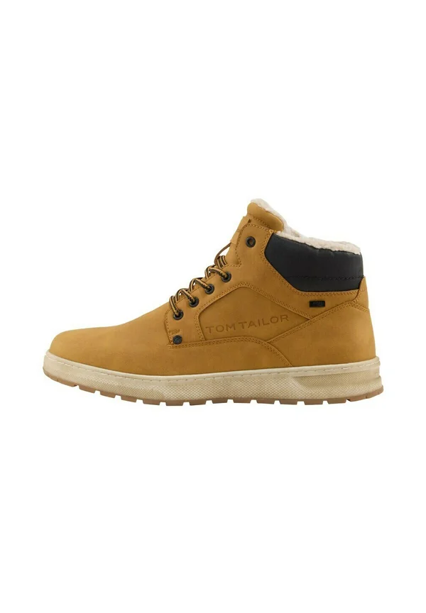 Lace-up ankle boots - camel