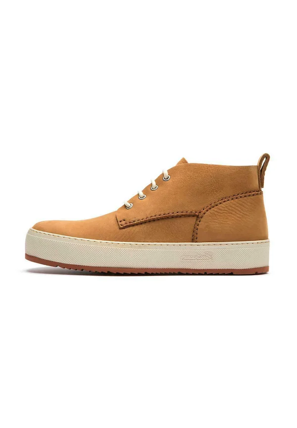 Lace-up ankle boots - camel