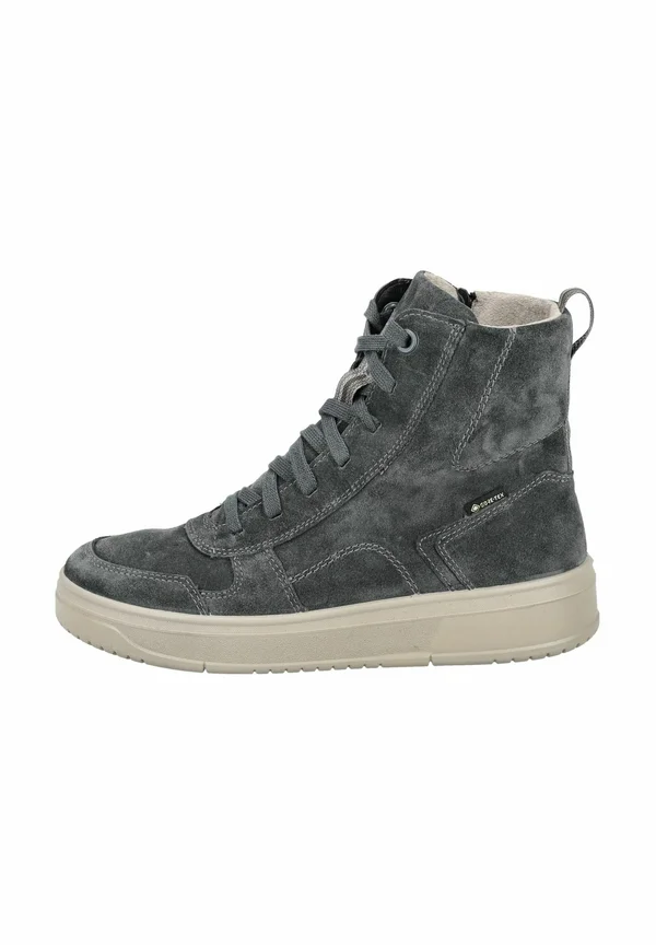 Lace-up ankle boots - charcoal