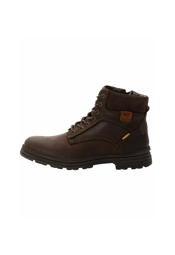 Lace-up ankle boots - choco