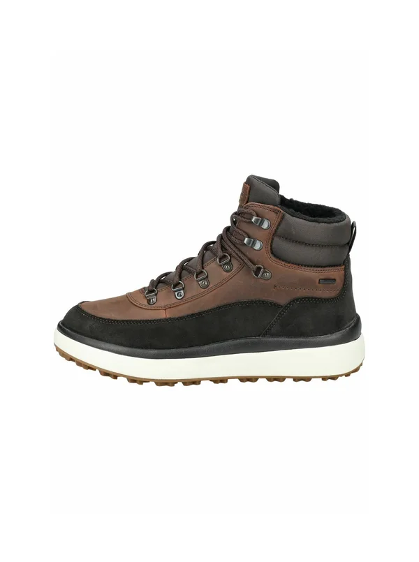 Lace-up ankle boots - coffee