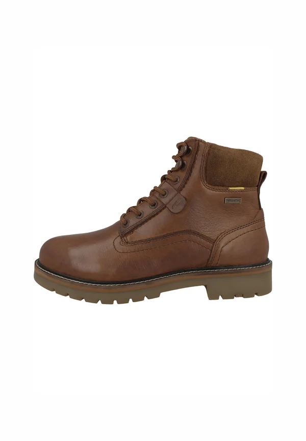 Lace-up ankle boots - cognac mbf