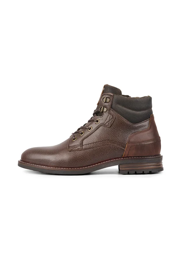 Lace-up ankle boots - dark brown