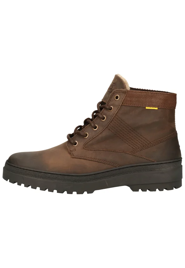Lace-up ankle boots - dark brown
