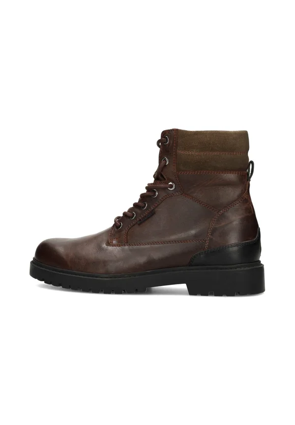 Lace-up ankle boots - dark brown