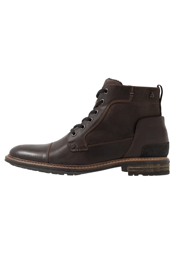 Lace-up ankle boots - dark brown