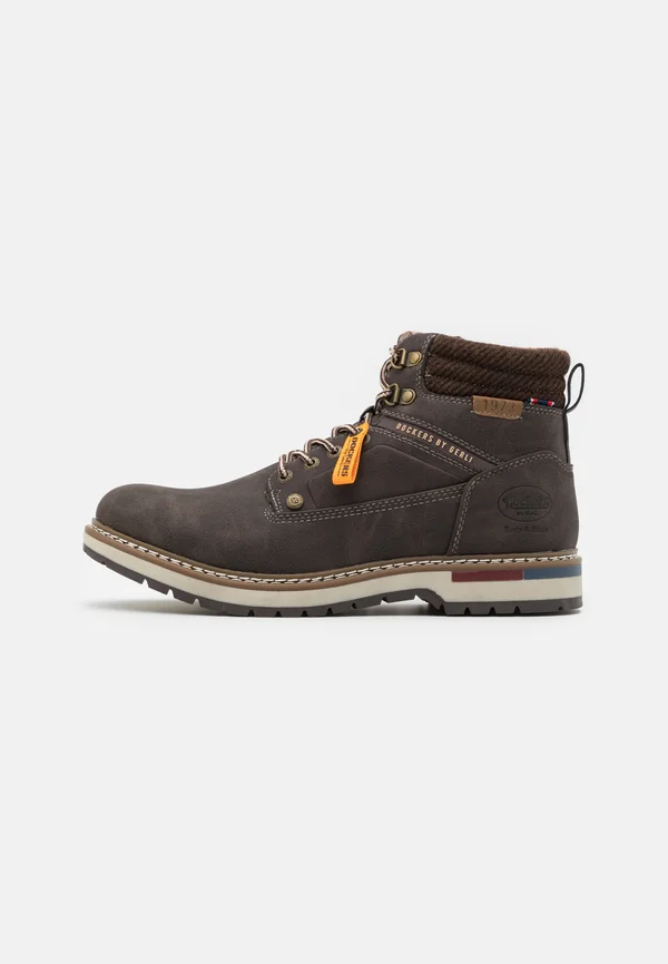 Lace-up ankle boots - dunkelbraun