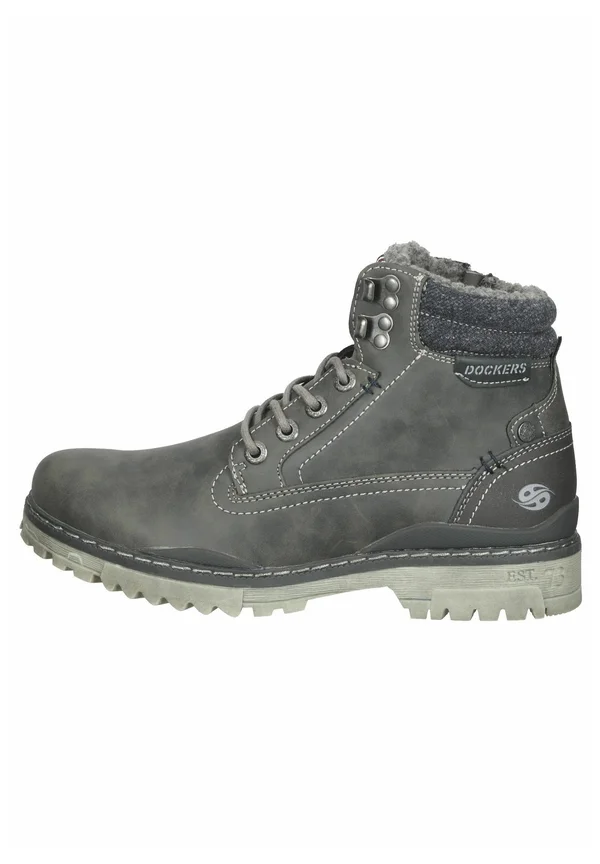 Lace-up ankle boots - dunkelgrau