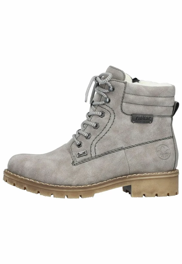 Lace-up ankle boots - grey anthrazit