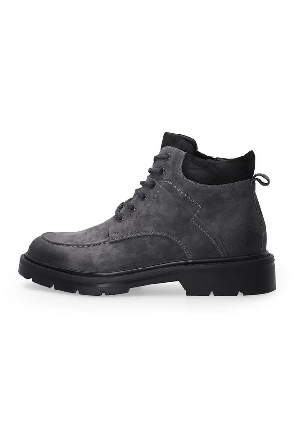 Lace-up ankle boots - grey