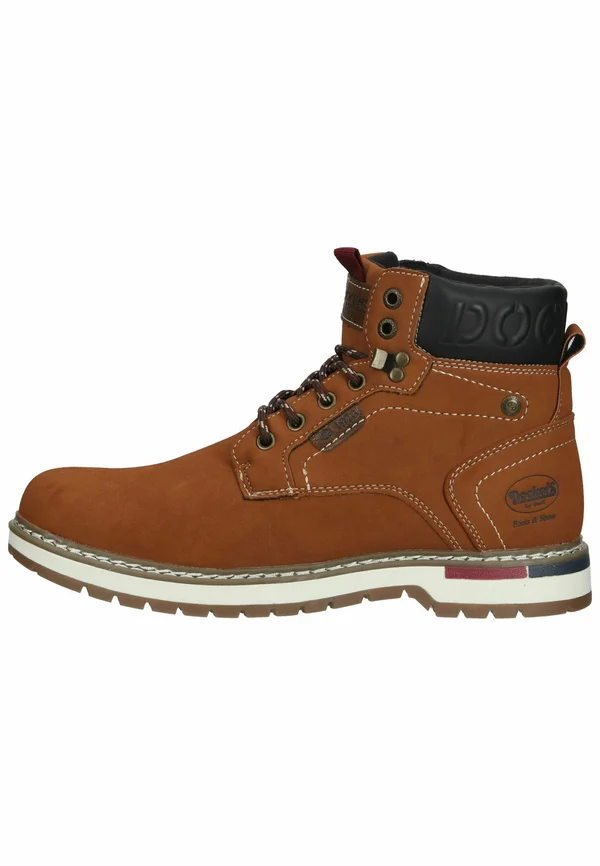 Lace-up ankle boots - hellbraun