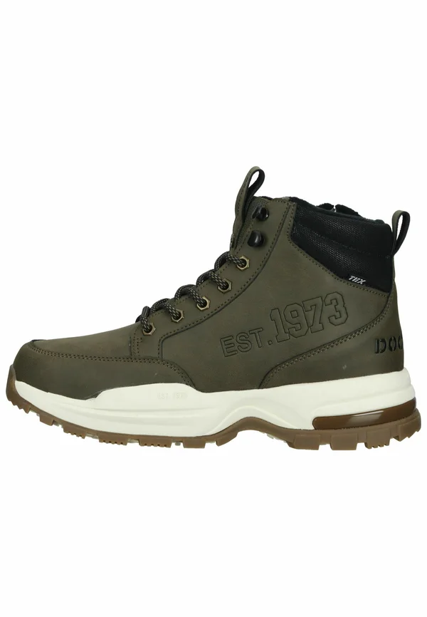 Lace-up ankle boots - khaki 850