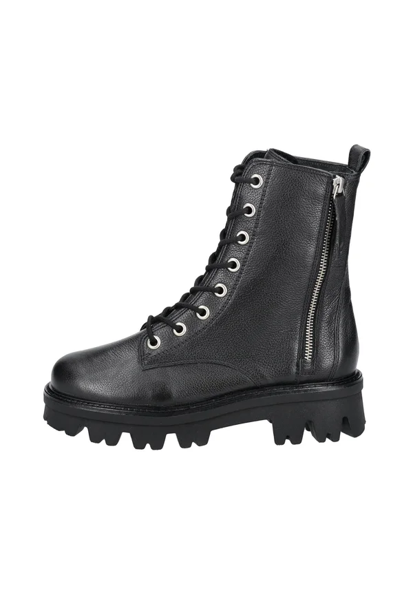 Lace-up ankle boots - maincalf black