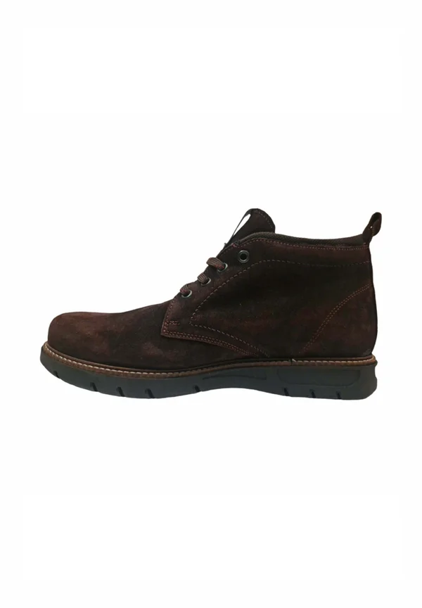 Lace-up ankle boots - marron