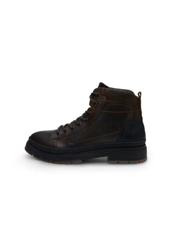 Lace-up ankle boots - marrone