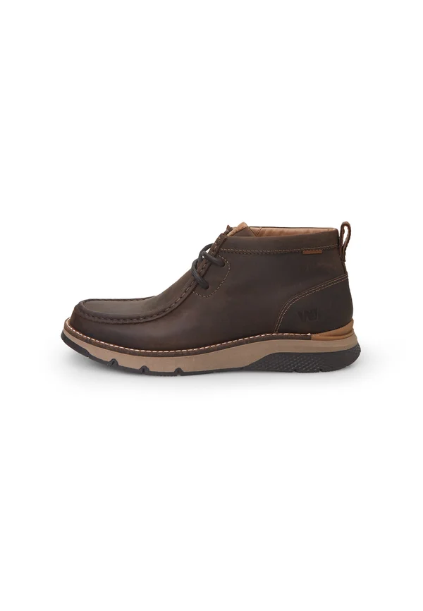 Lace-up ankle boots - marrone
