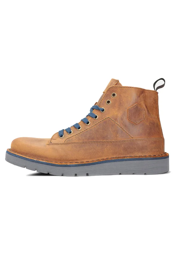 Lace-up ankle boots - marrone