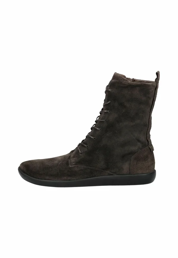 Lace-up ankle boots - mocca