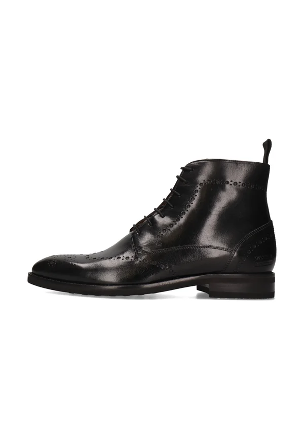 Lace-up ankle boots - noir