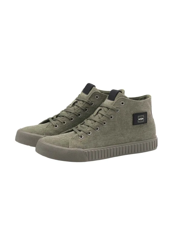 Lace-up ankle boots - olive