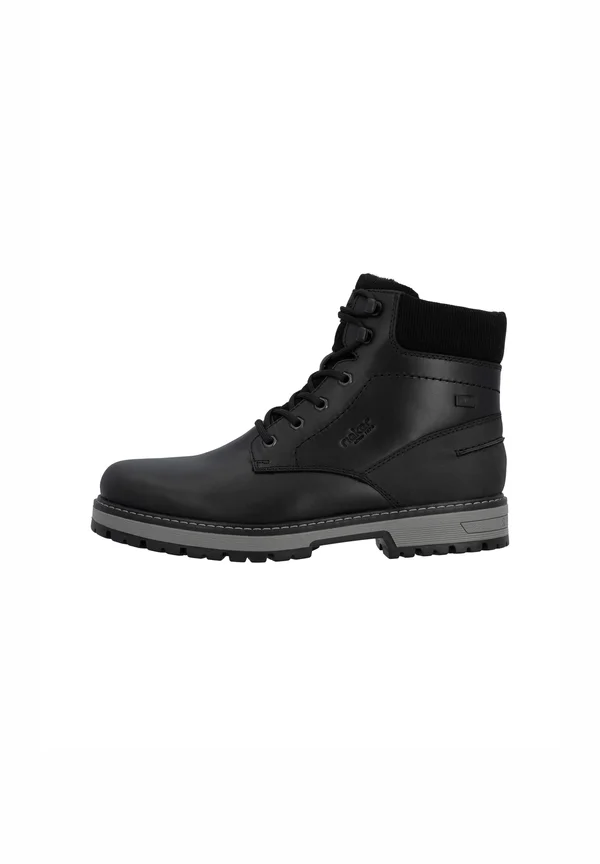 Lace-up ankle boots - schwarz