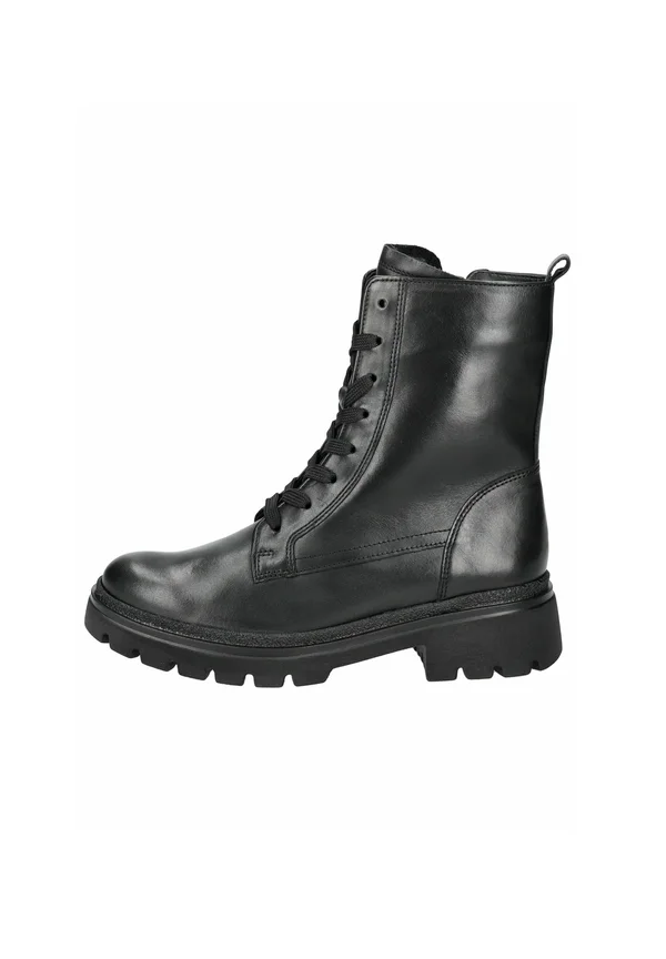 Lace-up ankle boots - schwarz