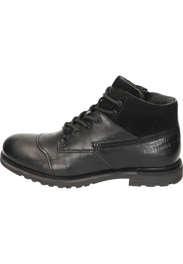 Lace-up ankle boots - schwarz