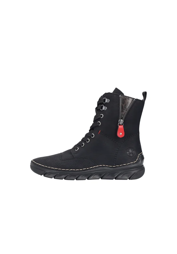 Lace-up ankle boots - schwarz