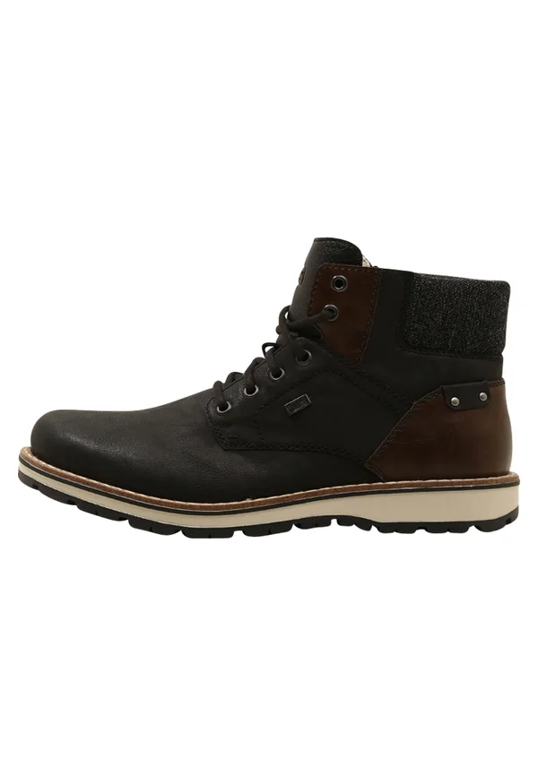 Lace-up ankle boots - schwarz