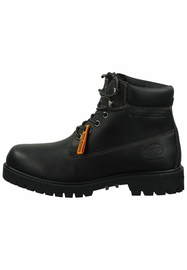 Lace-up ankle boots - schwarz