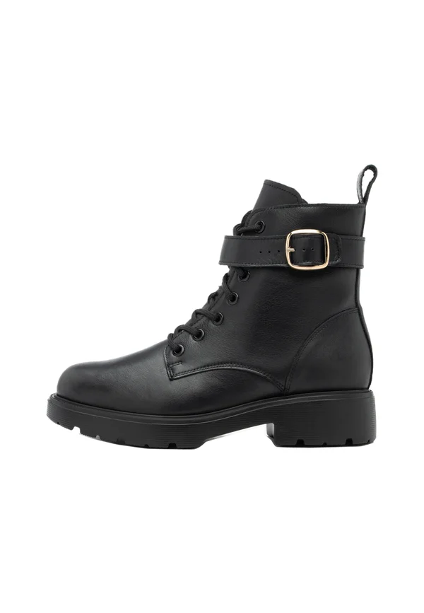 Lace-up ankle boots - schwarz