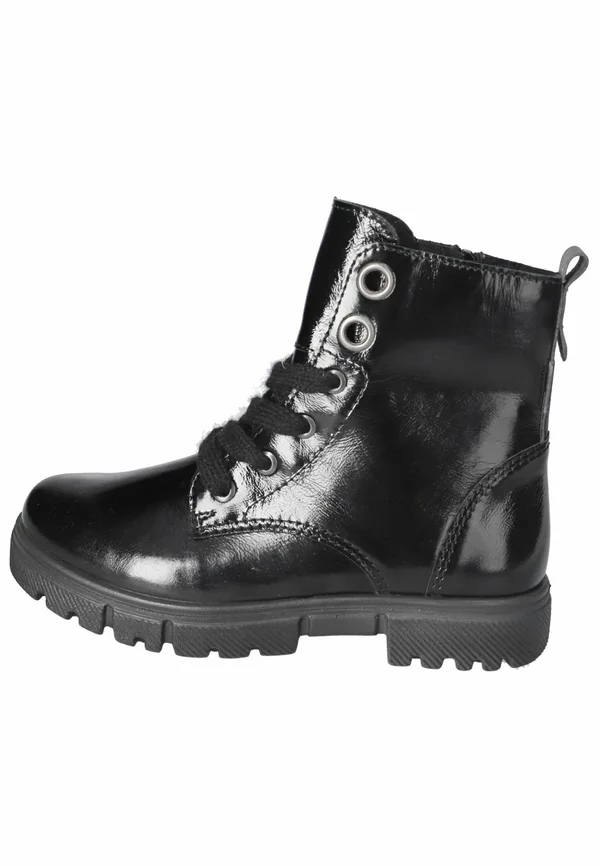 Lace-up ankle boots - schwarz