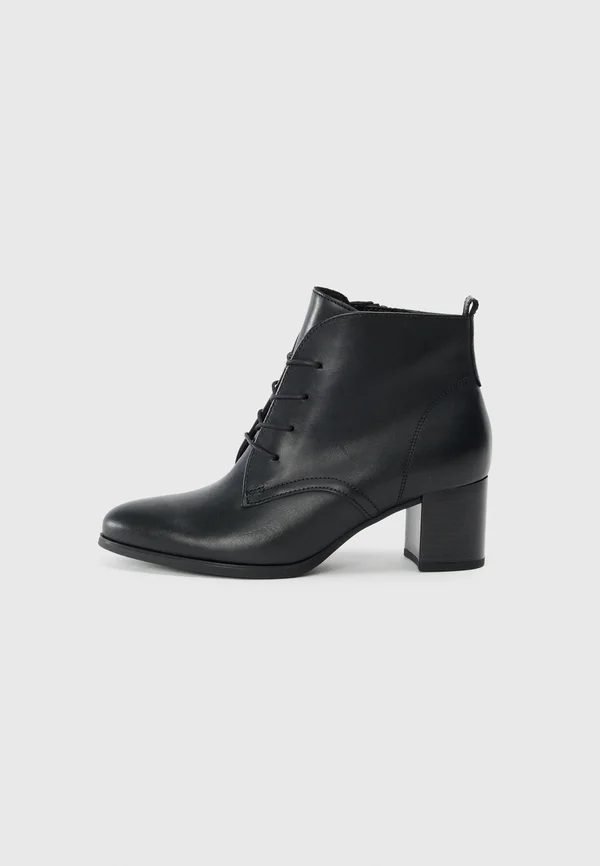 Lace-up ankle boots - schwarz