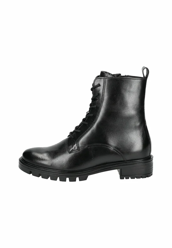 Lace-up ankle boots - schwarz