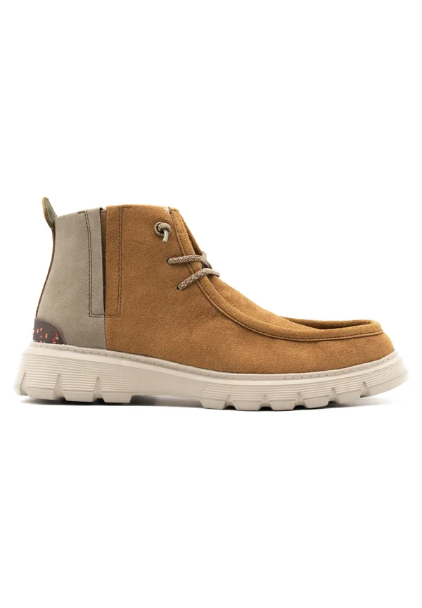 Lace-up ankle boots - tabacco