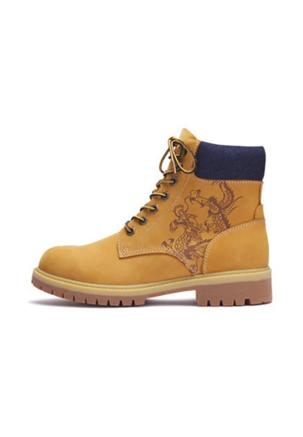 Lace-up ankle boots - tan