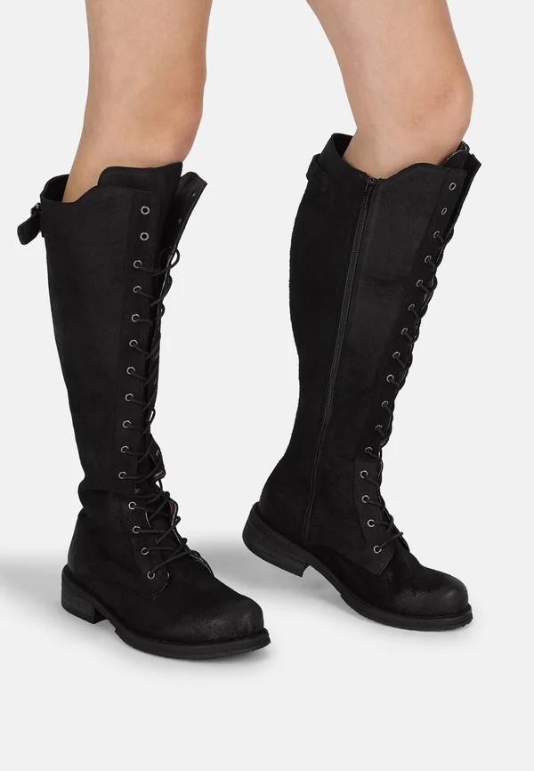 Lace-up boots - black