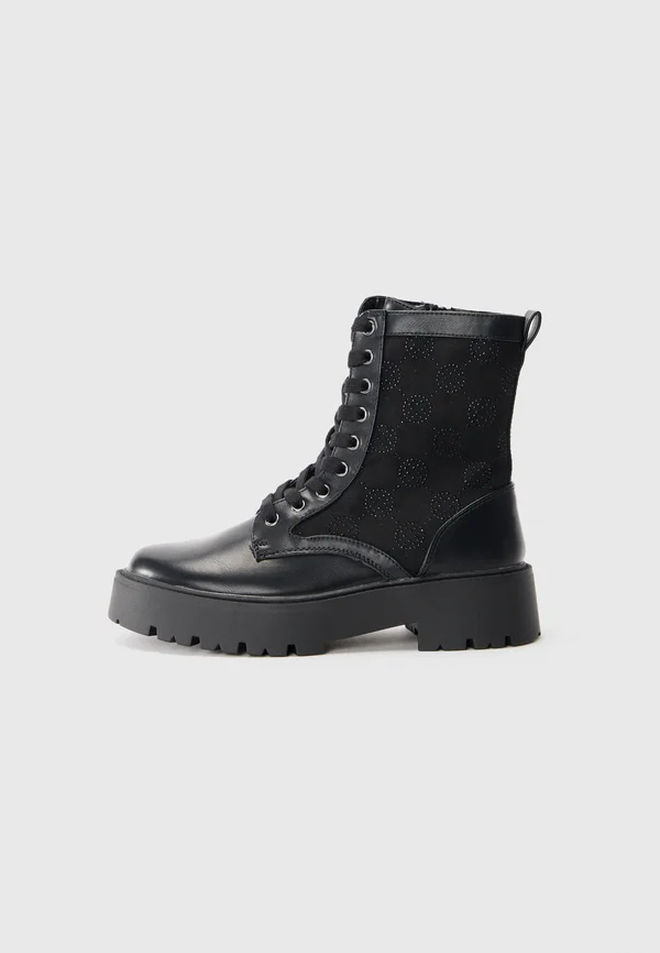 Lace-up boots - black