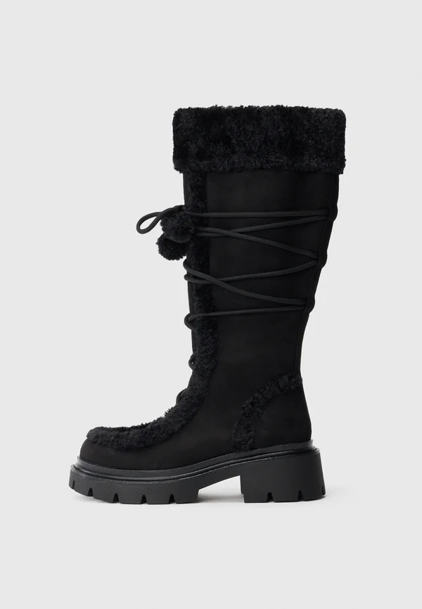 Lace-up boots - black