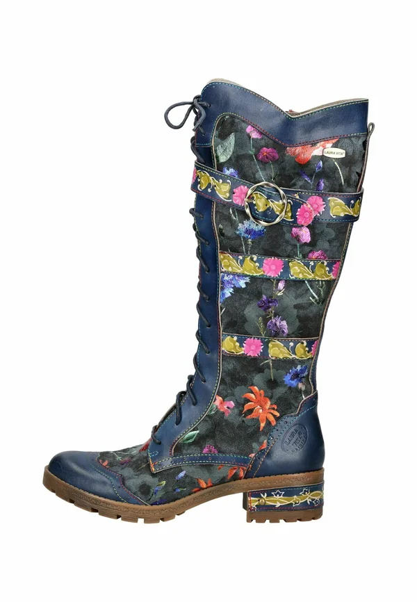 Lace-up boots - bleu