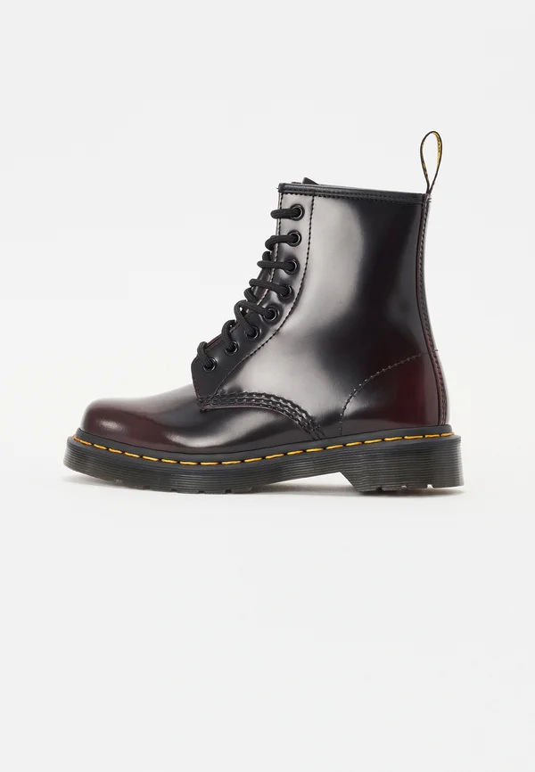 Lace-up boots - cherry red arcadia